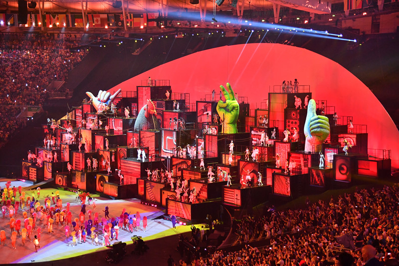 里约奥运会开幕式上巴西风格的文艺表演