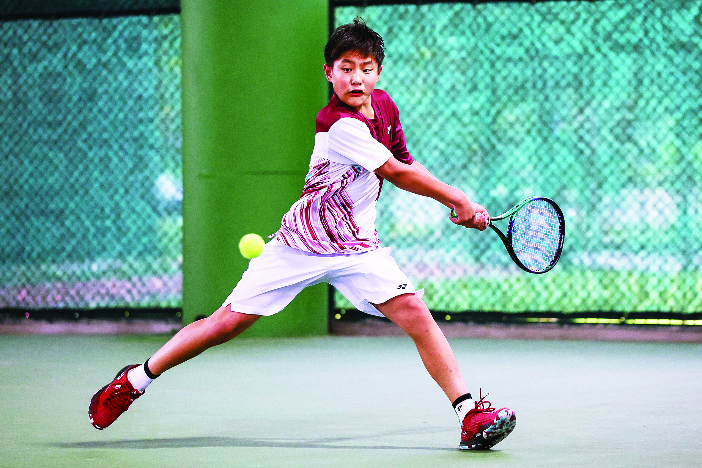 中国青少年网球巡回赛广州南沙站——王博石成就三冠王_国家体育总局