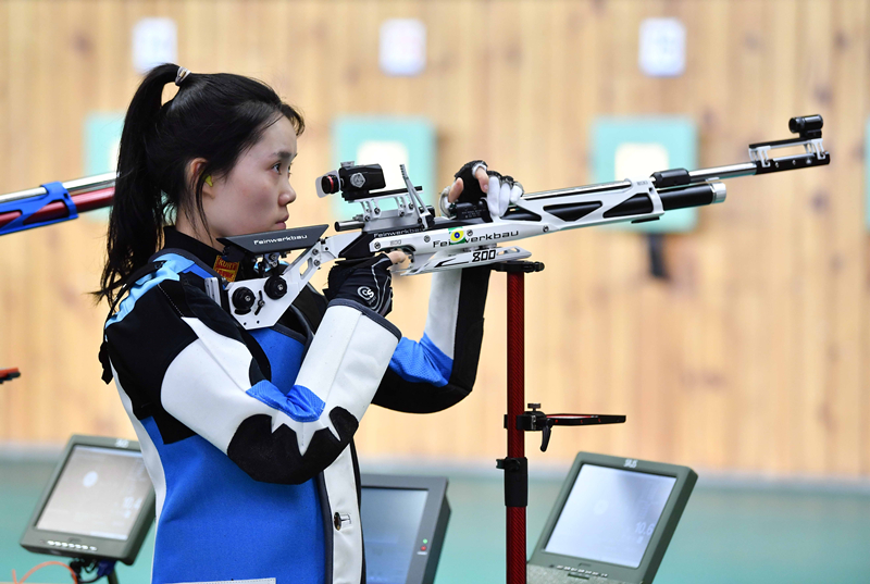 射击模拟赛决赛赵若竹史梦瑶发挥出色